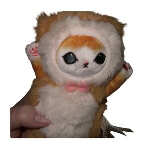 Mofusand Cute Cat Kitten Plush Toy With Lion Hood Kawaii Style NWT